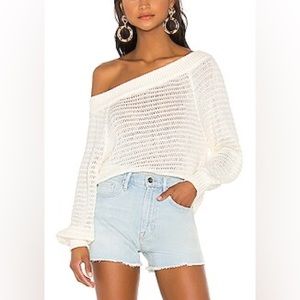 L’academie off shoulder sweater